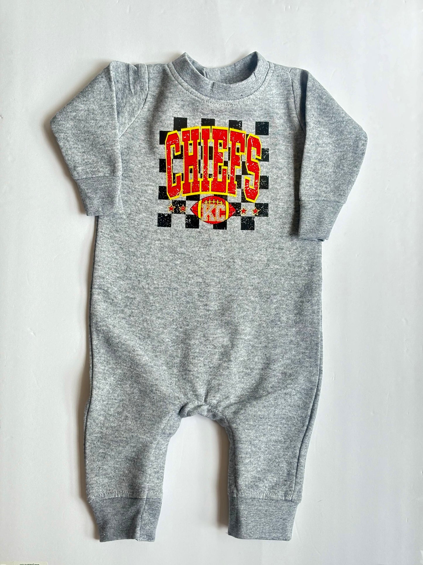 Chiefs Checked Romper