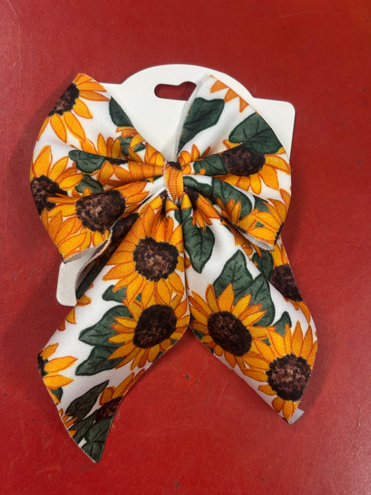Sunflower Bow with Tails