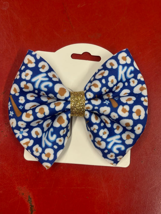 Floral Baseball Bow