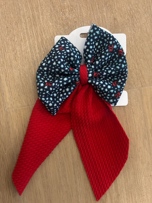 Navy and Red KC with Red Tails