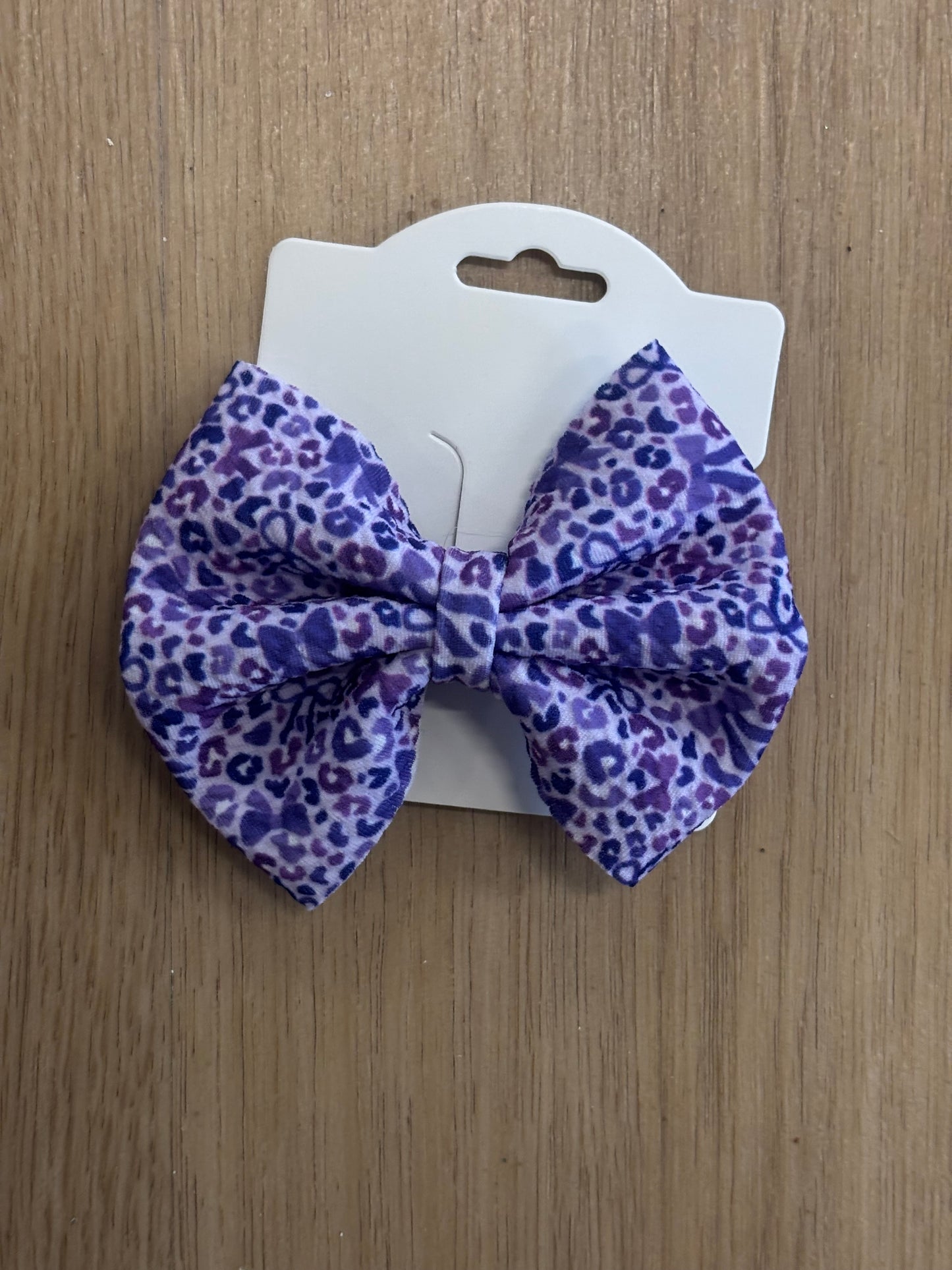 Purple Leopard Bow