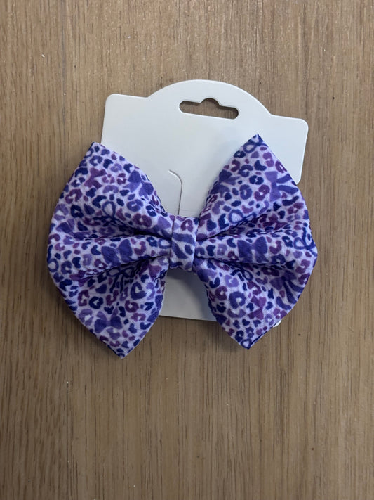 Purple Leopard Bow