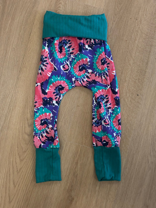 Grow With Me Teal Swirl Pants