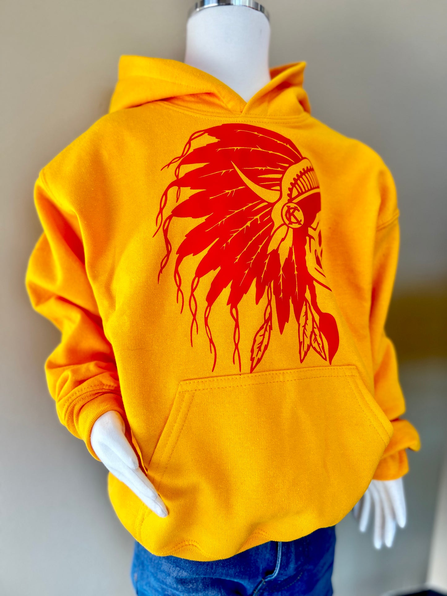 Headdress Hoodie Gold