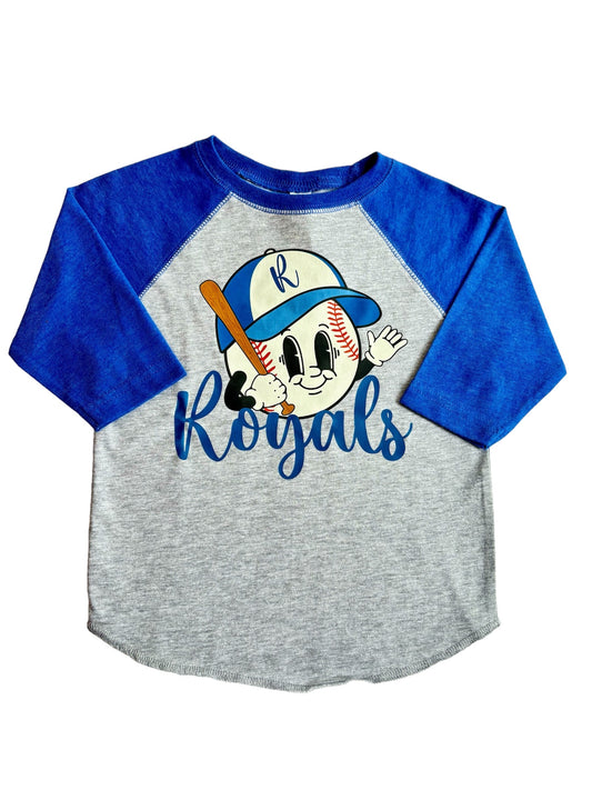 Royal Baseball Raglan Tee