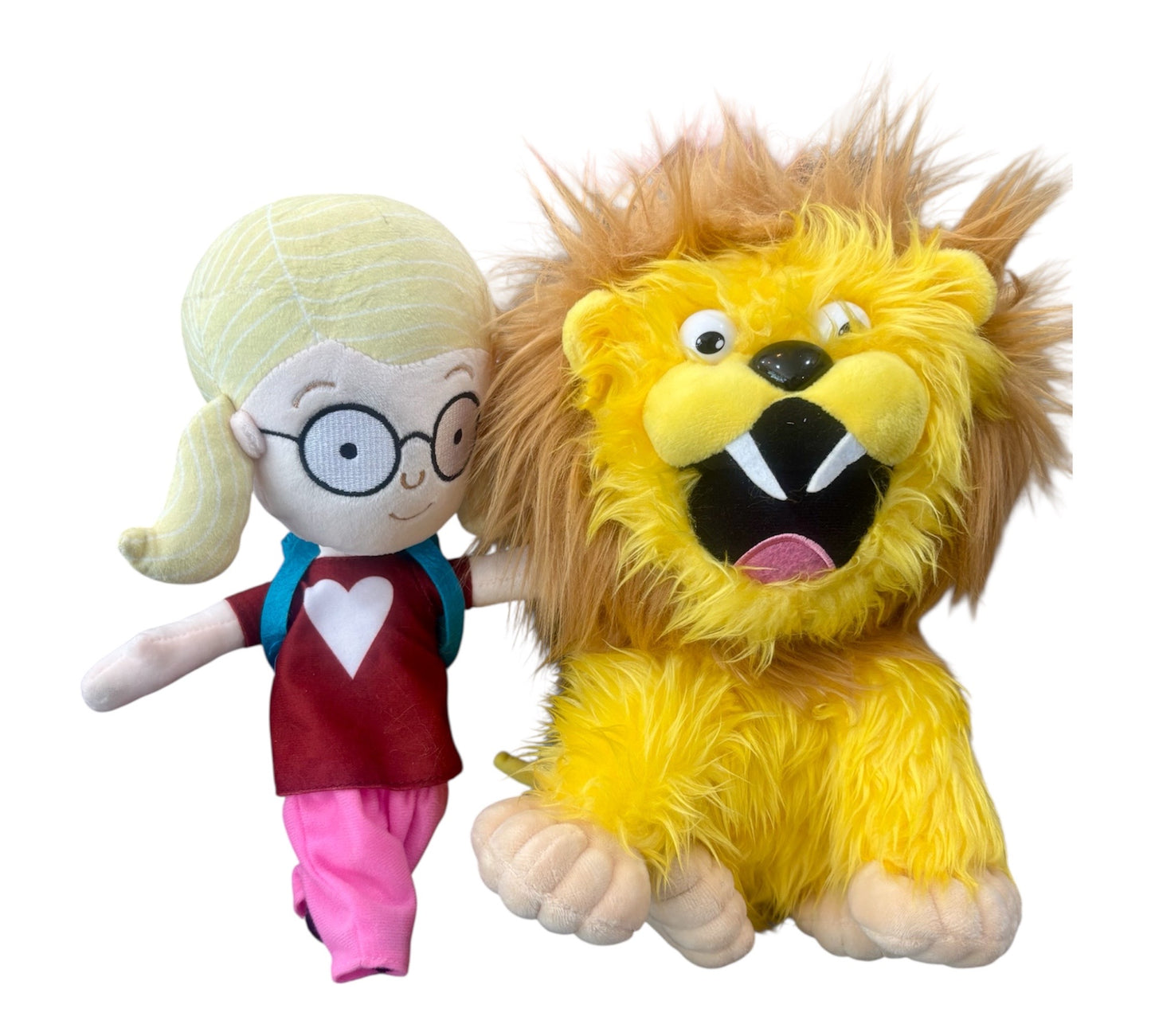 Ruby and Lion Plush Set