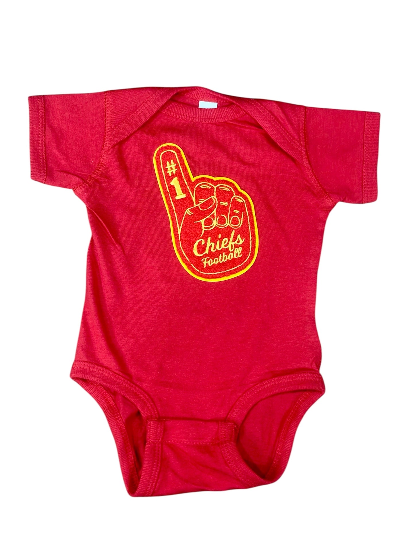 Foam Finger Patch Onesie