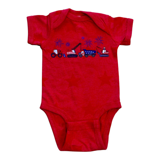 Fireworks Trucks Onesie