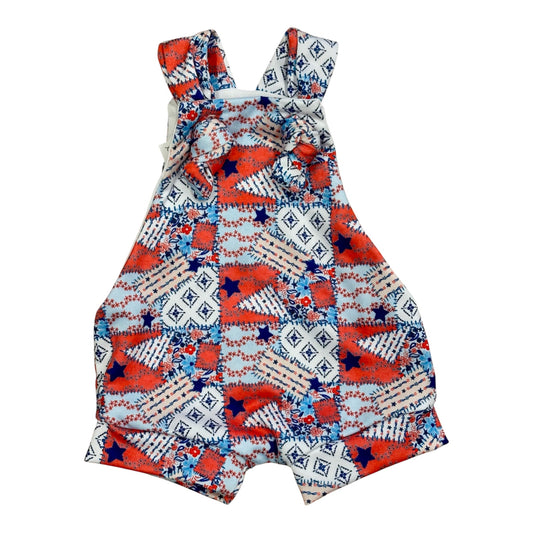 Americana Patchwork Romper
