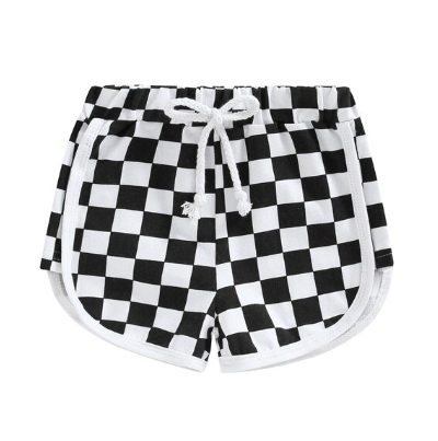 Checked Shorts Black & White