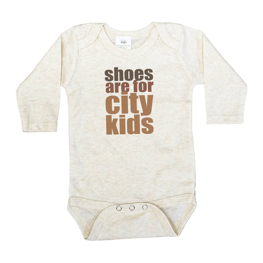 "Shoes are for city kids" Onesie