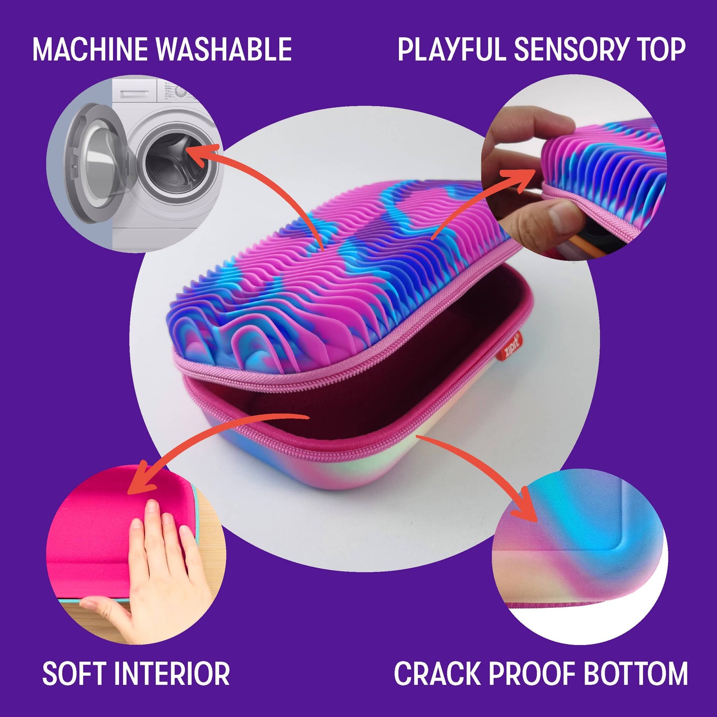 Wavy Storage Box Purple