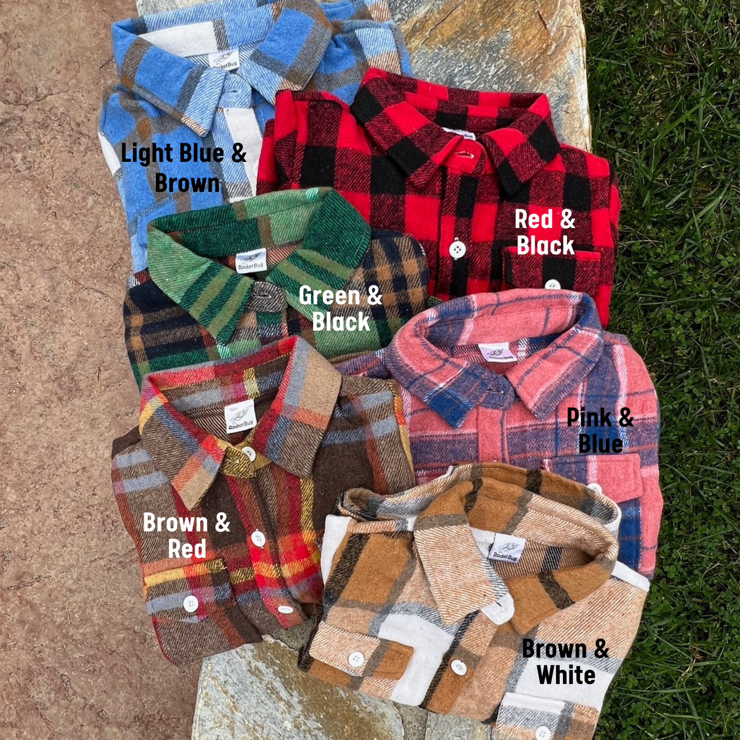 Flannel Shackets Red + Black