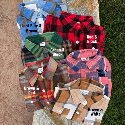 Flannel Shackets Red + Black