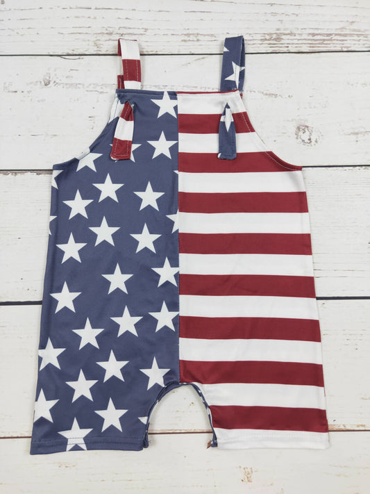 Patriotic Romper Stars Stripe