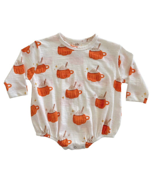 Pumpkin Mug  Bubble Romper