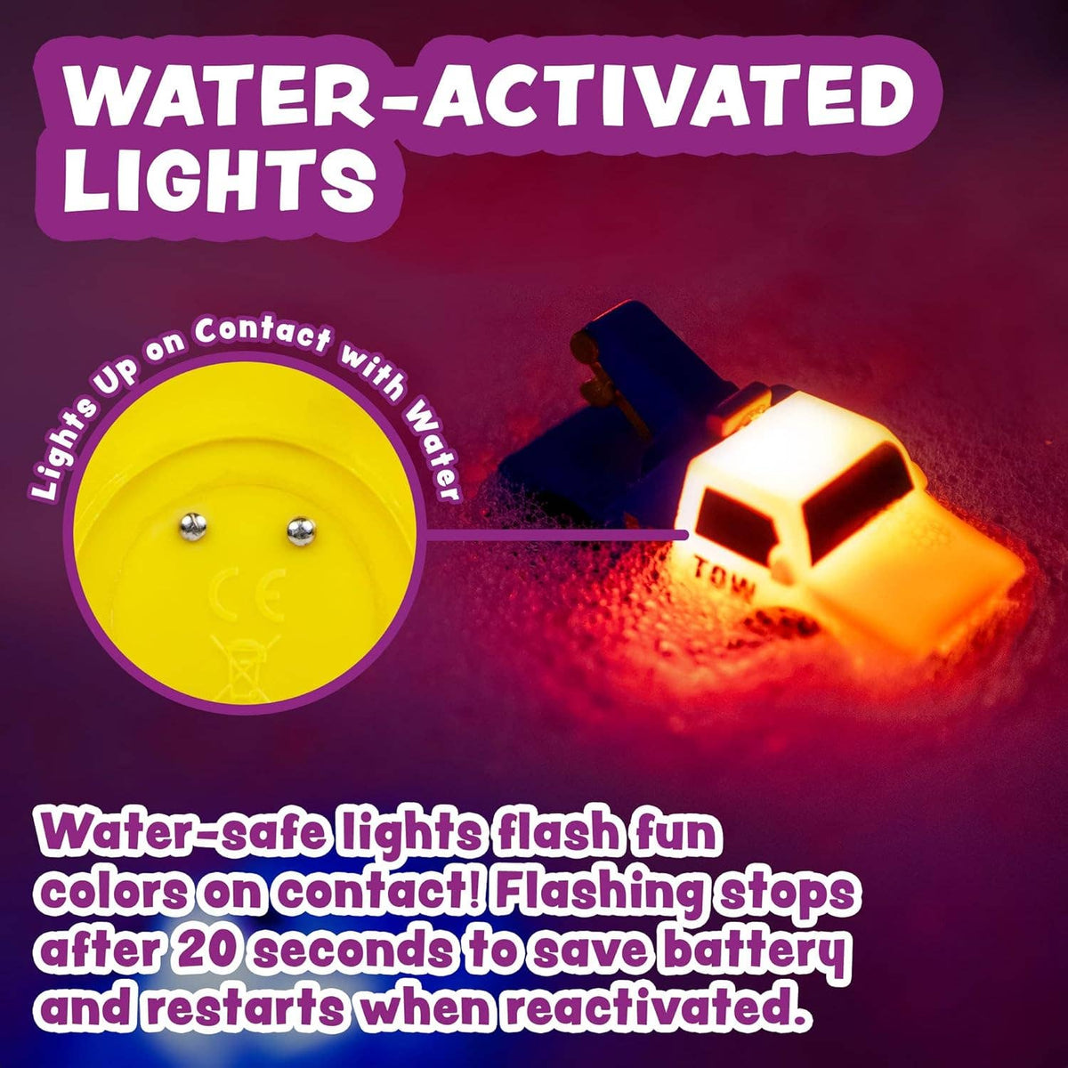 Emergency™ Cars Light Up Bath Toys