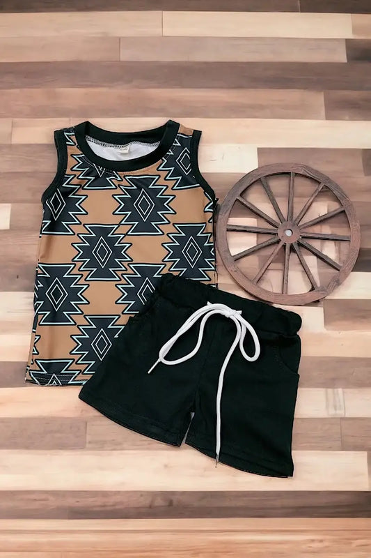 BROWN AZTEC SET