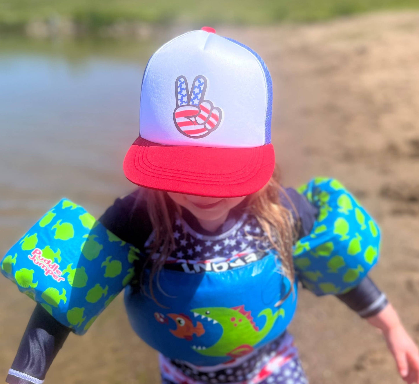 Peace Fingers  Flat Brim(