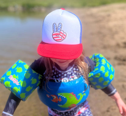 Peace Fingers  Flat Brim(