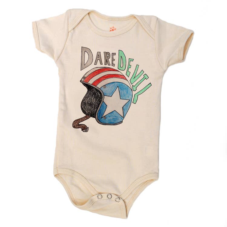 Dare Devil - Kids Organic Onesie: 6-12m onesie