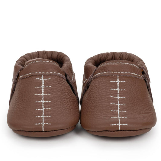 Fringeless Baby Moccasins  Football