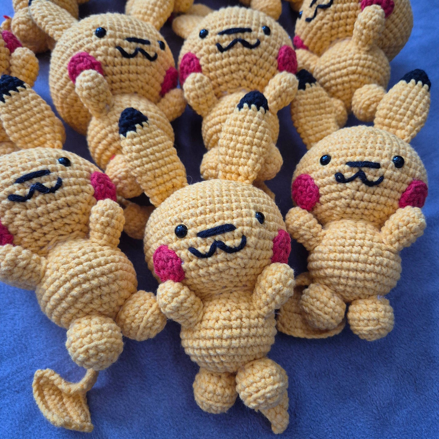 Crochet Pikachu Keychain