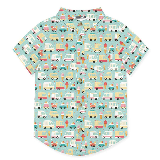 Kids Mint Ice Cream Trucks Shirt