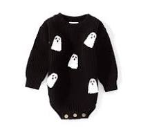 Ghost Sweater Bubble Romper