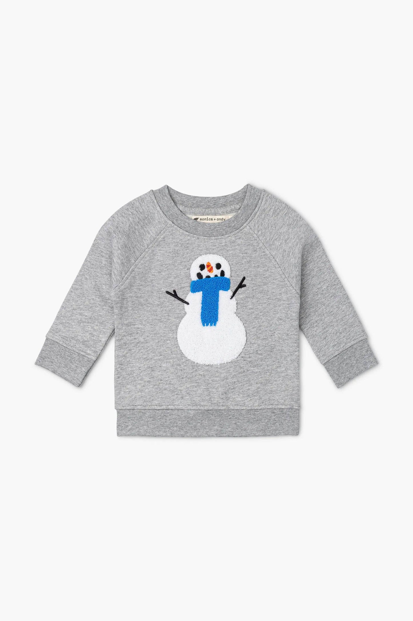 Embroidered Sweatshirt Snowmen