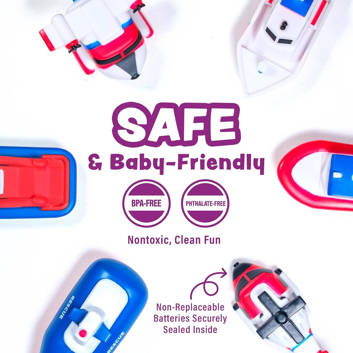 Ocean Rescue™ Vehicles Light Up Bath Toys