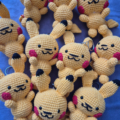 Crochet Pikachu Keychain