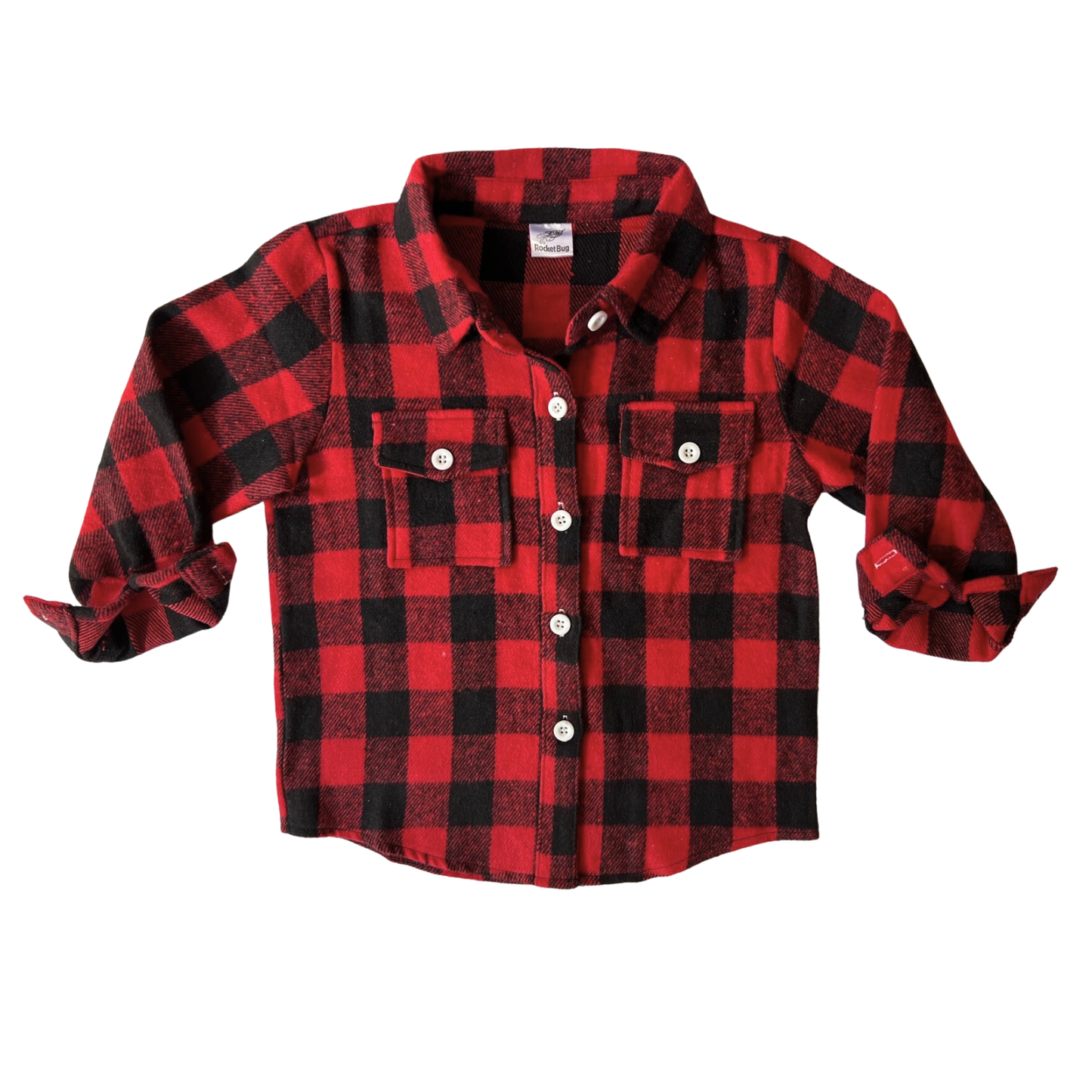 Flannel Shackets Red + Black