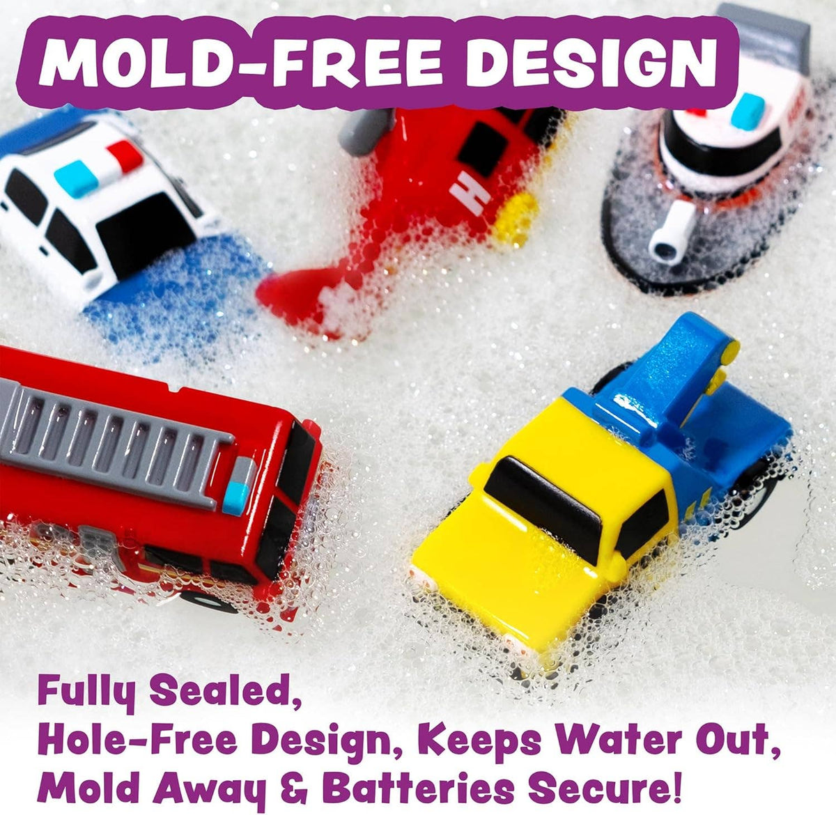 Emergency™ Cars Light Up Bath Toys