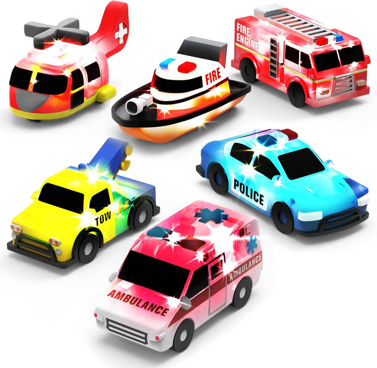 Emergency™ Cars Light Up Bath Toys