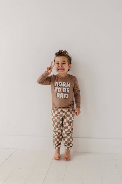 Smiley Check Joggers