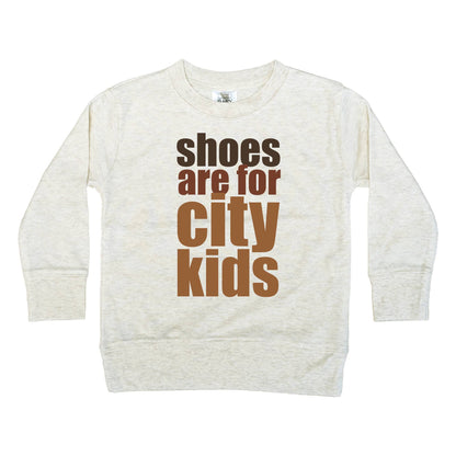 "Shoes are for City kids" Long Sleeve T-Shirt