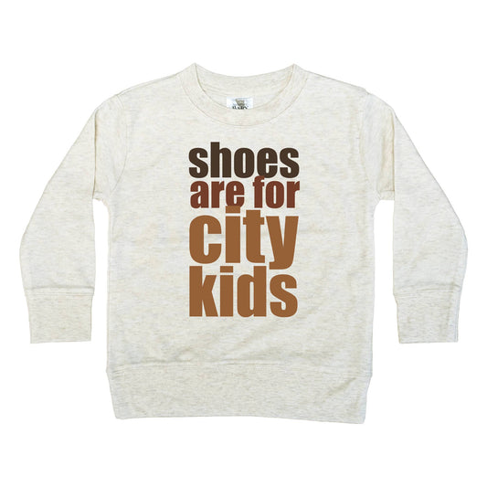 "Shoes are for City kids" Long Sleeve T-Shirt