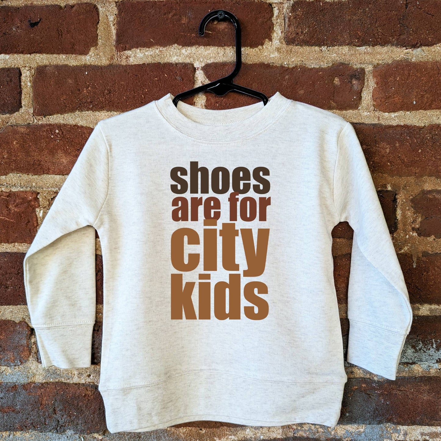 "Shoes are for City kids" Long Sleeve T-Shirt
