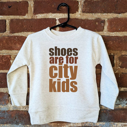 "Shoes are for City kids" Long Sleeve T-Shirt