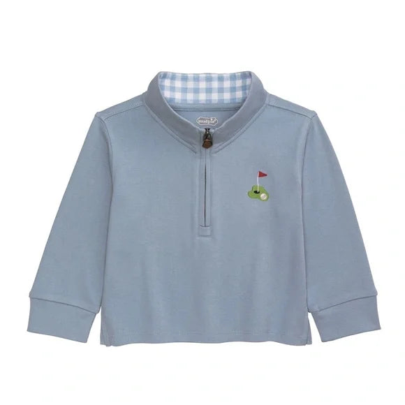Golf Cart Quarter Zip Sky Blue
