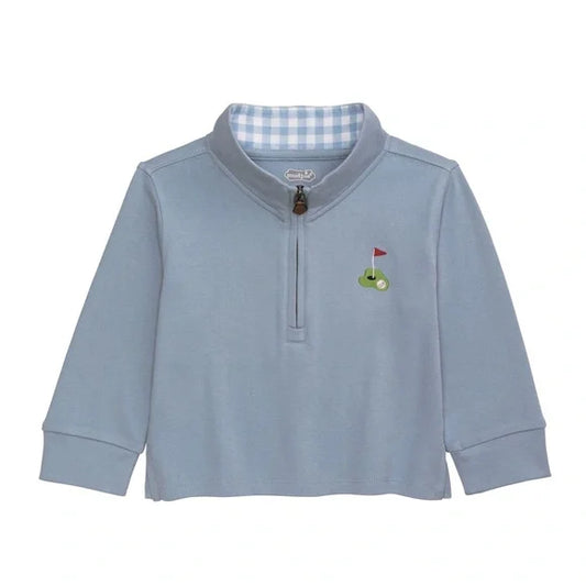Golf Cart Quarter Zip Sky Blue