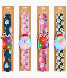 Christmas Light Up Slap Bracelets