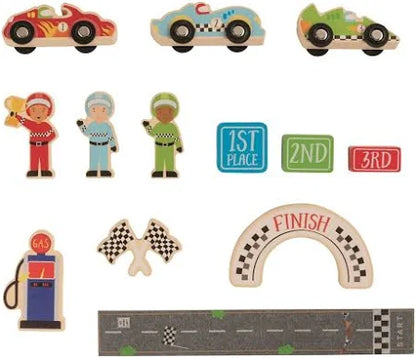 Race Car Wood Toy Set