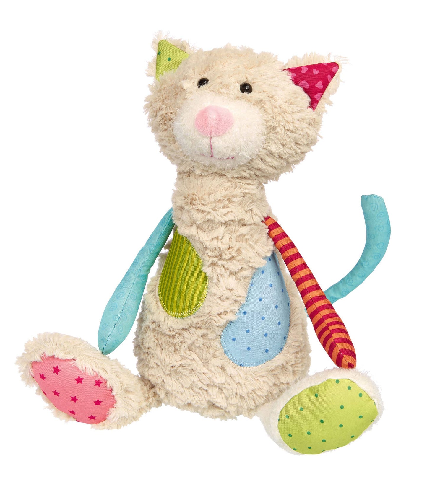 Patchwork Cat Plush Toy