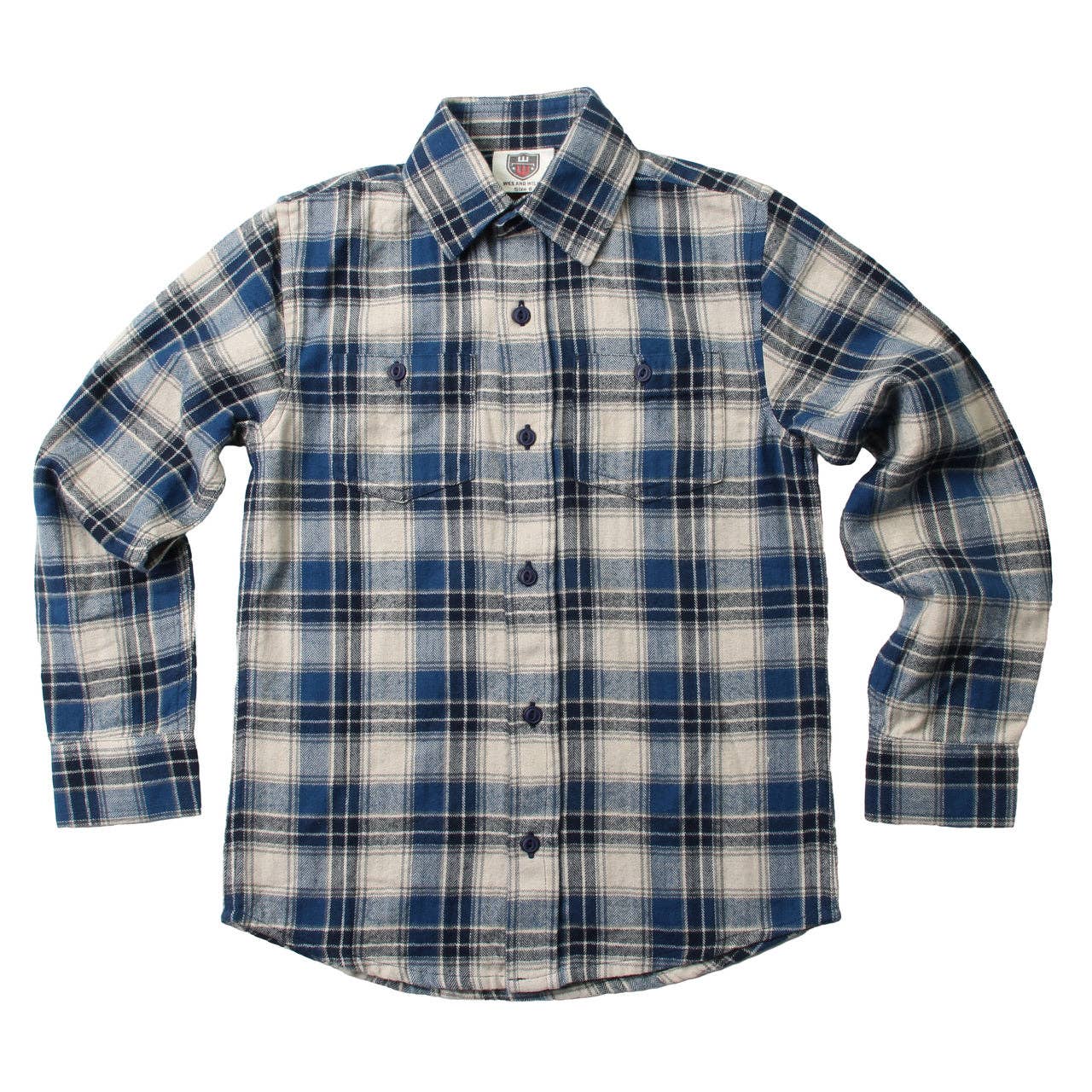 Flannel Shirt-blue brown