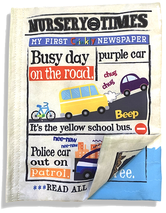 Nursery Times Crinkly Newspaper - Busy Road