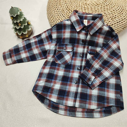 Plaid Jacket Navy HowK