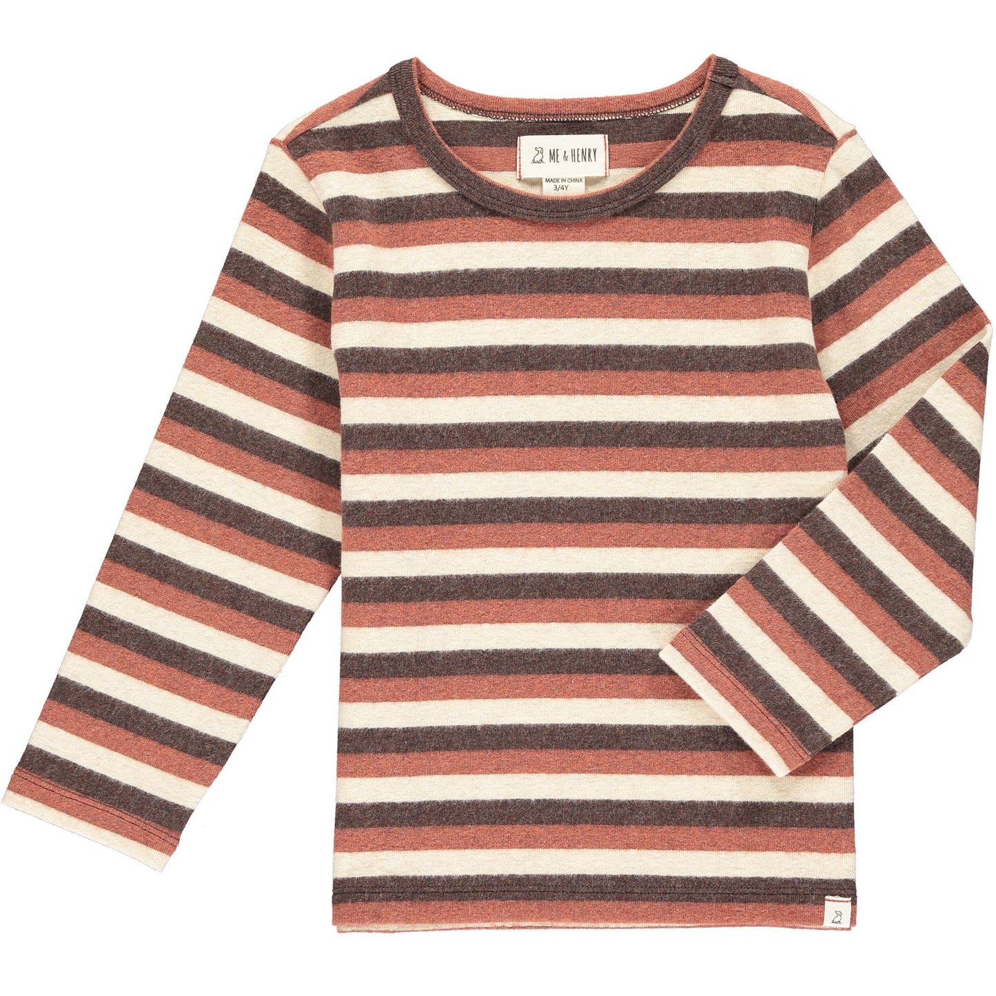 Beige/Brown striped Tee M&H