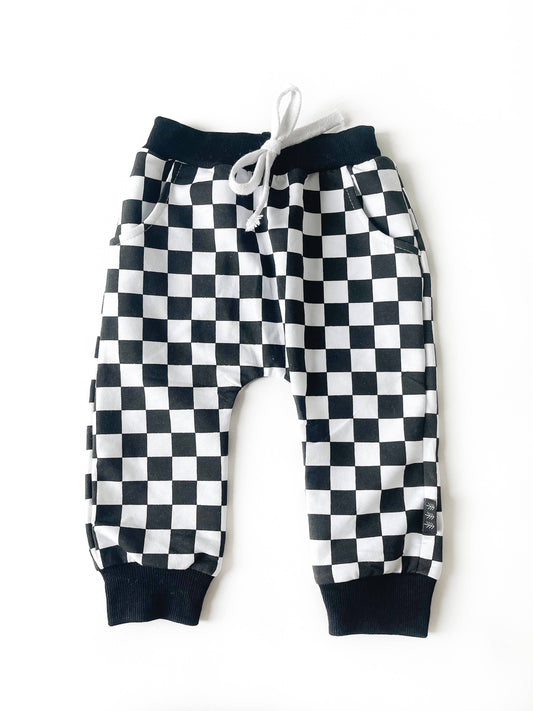 Joggers: Black Check